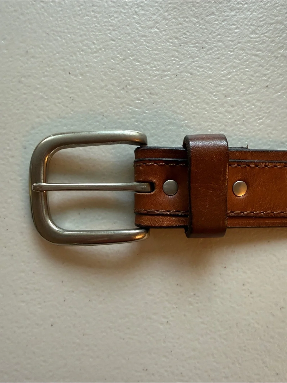 Lauren Ralph Lauren Women’s Classic Brown Leather Belt Silver Buckle Size 38